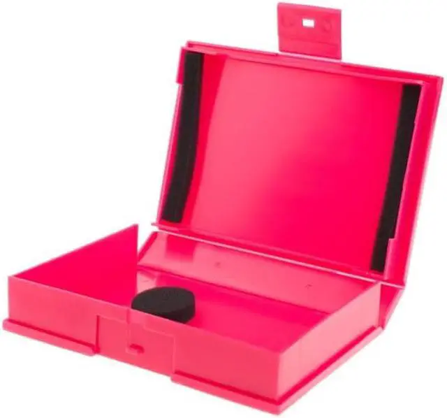 Alt view image 2 of 4 - NEON Hard Protective Storage Case for 3.5" Hard Drives and SSDs. Red Model HDD-CASE-3-RED