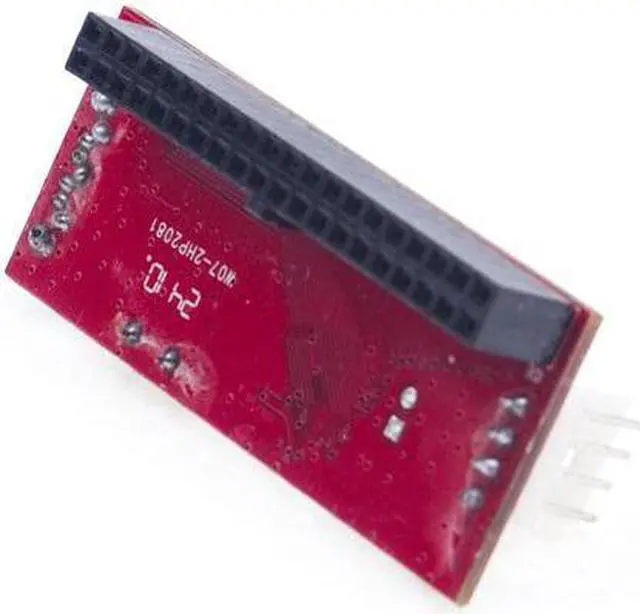 Main image of NEON SATA to IDE Interface Converter includes Data and Power Cables.  Use any SATA Hard Drive in an IDE system. Vertical Model 016A-HDAD