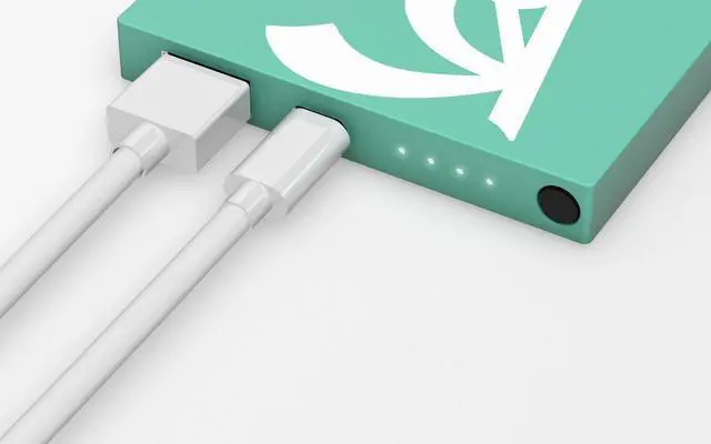 Alt view image 4 of 7 - Tribe 4000mAh Vespa Aquamarina Power Bank