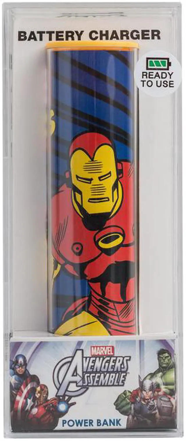 Alt view image 4 of 4 - Tribe 2600mAh Marvel Iron Man Power Bank Model PB016304
