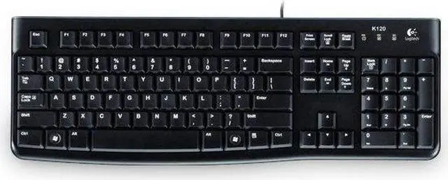 Alt view image 2 of 5 - Logitech K120 920-002516 Black USB Wired Standard Keyboard