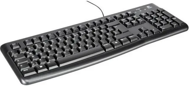 Alt view image 3 of 5 - Logitech K120 920-002516 Black USB Wired Standard Keyboard