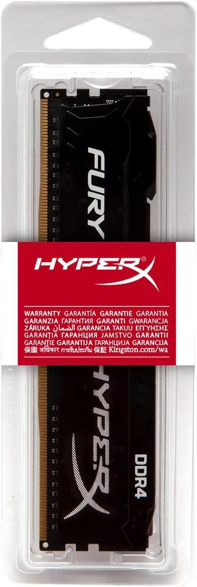 Alt view image 7 of 7 - HyperX FURY 8GB 288-Pin DDR4 SDRAM DDR4 3200 (PC4 25600) Desktop Memory Model HX432C18FB2/8