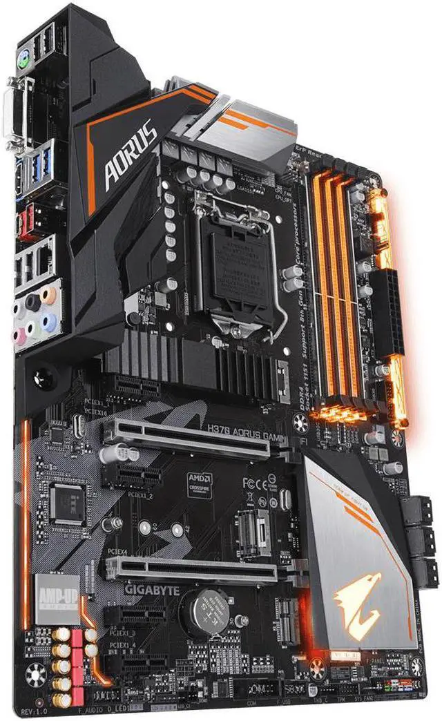 Alt view image 2 of 9 - Gigabyte Intel H370 Aorus Gaming 3 ATX DDR4-SDRAM Motherboard