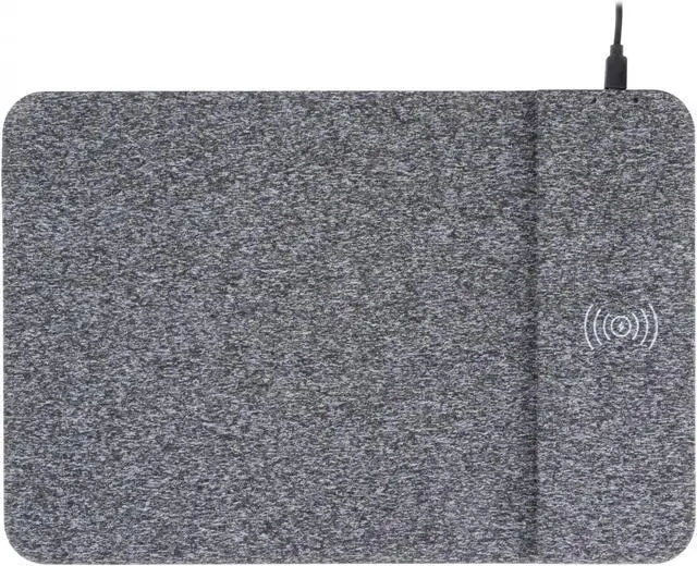 Alt view image 4 of 20 - Allsop Powertrack Wireless Charging Mouse Pad 13 x 8.75 Gray 32192