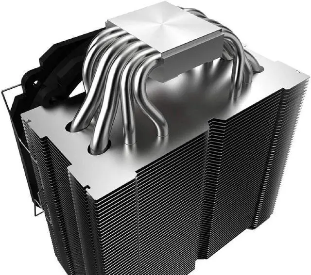 Alt view image 4 of 6 - reeven ouranos high performance 140mm 6 heatpipes copper base cpu cooler