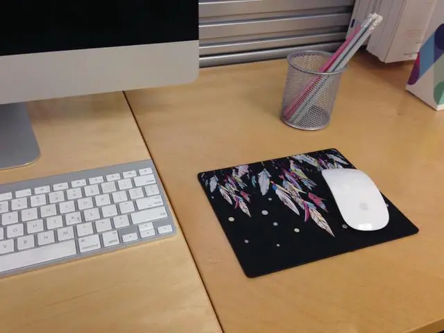 Alt view image 7 of 10 - OTM Hipster Prints Black Mouse Pad, Dream Catcher Color