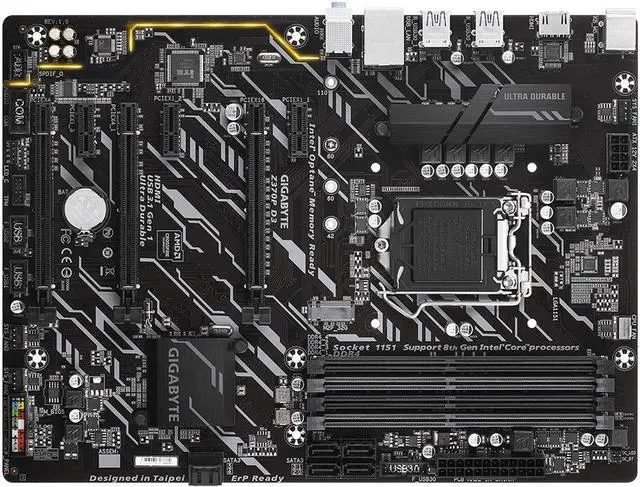 Alt view image 6 of 9 - Gigabyte Z370 D3 Intel Express ATX Motherboard