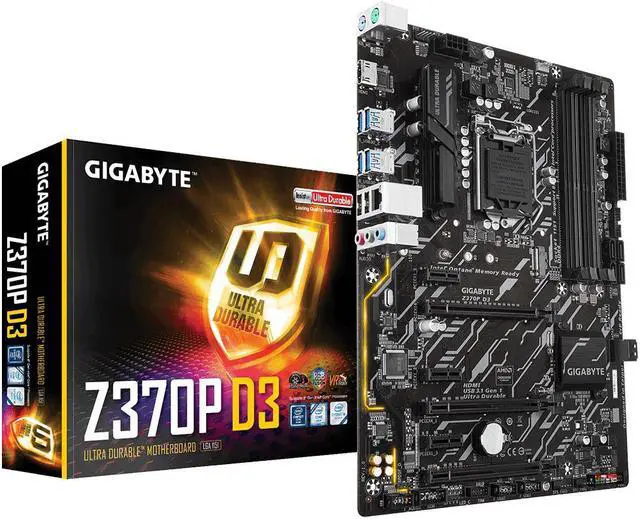 Alt view image 5 of 9 - Gigabyte Z370 D3 Intel Express ATX Motherboard