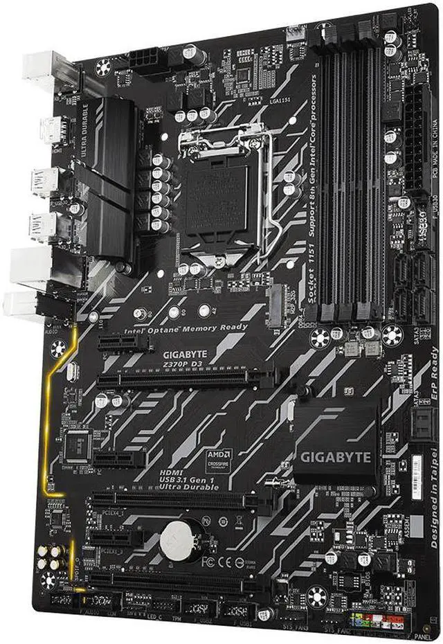 Alt view image 7 of 9 - Gigabyte Z370 D3 Intel Express ATX Motherboard