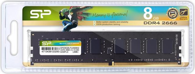 BARRETTE MEMOIRE 8GB DDR4 2666 MHZ SILICON POWER POUR PC 