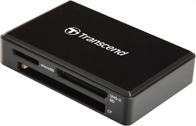 Alt view image 4 of 19 - TRANSCEND TS-RDF9K2 USB 3.1 Gen 1 Card Readers for SD SDHC II SDXC CF microSDHC