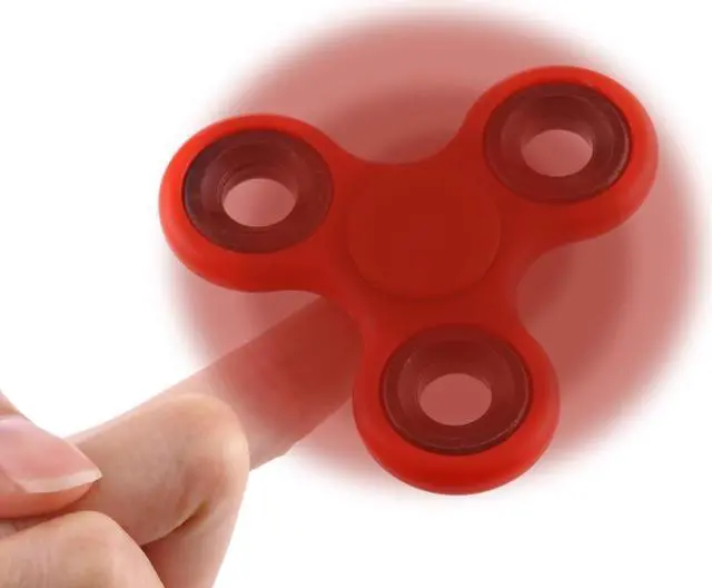 Alt view image 3 of 6 - EyezOff Red Fidget Spinner ABS Material 1.5-min Rotation Time, Steel Beads Bearing