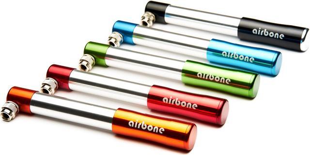 Alt view image 3 of 5 - EyezOff Airbone EZ505 Blue Aluminum Bicycle Pump 130PSI, Schrader/Presta Hand Pump