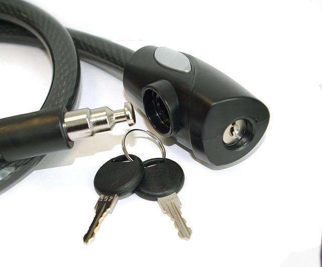 Alt view image 2 of 3 - EyezOff WL856 Keyed Bicycle Lock - Super Secure 15mm thickness, 90cm length