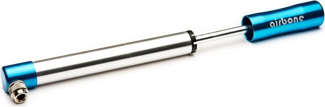 Alt view image 4 of 5 - EyezOff Airbone EZ505 Blue Aluminum Bicycle Pump 130PSI, Schrader/Presta Hand Pump