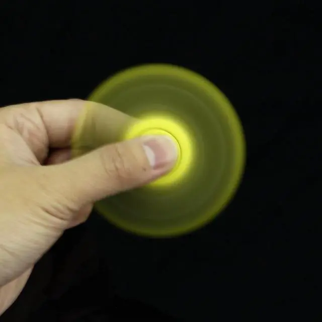 Alt view image 6 of 6 - EyezOff Yellow Fidget Spinner ABS Material 1.5-min Rotation Time