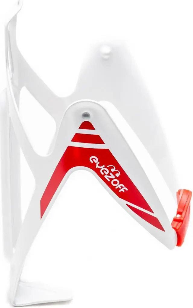 Alt view image 3 of 5 - EyezOff Burst Ultra Lightweight Aluminum Bottle Cage  - White/Red Edition