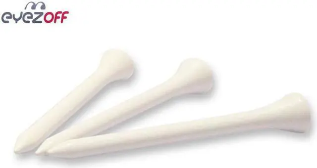 Alt view image 2 of 4 - EyezOff 100 Wooden Golf Tees 69mm (2 3/4") Professional Golf Tee System