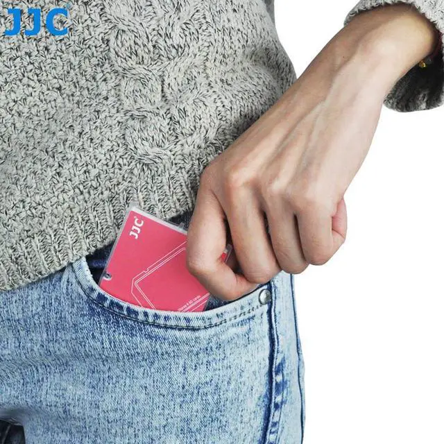 Alt view image 4 of 5 - JJC Memory Card Case for 4x SD Cards - Red Edition - MCH-SD4