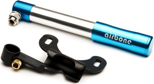 Alt view image 2 of 5 - EyezOff Airbone EZ505 Blue Aluminum Bicycle Pump 130PSI, Schrader/Presta Hand Pump