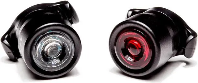 Main image of EyezOff LED Bicycle Safety Light Front and Rear Set - Black With Mounting Kit