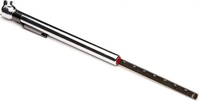 Alt view image 3 of 5 - EyezOff Pencil Type Tire Pressure Gauge - Displays PSI and Bar