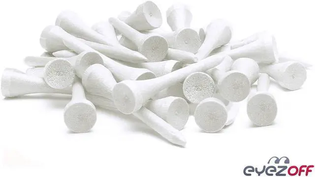 Main image of EyezOff 100 Wooden Golf Tees 69mm (2 3/4") Professional Golf Tee System