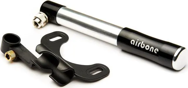 Alt view image 2 of 5 - EyezOff Airbone EZ505 Black Aluminum Bicycle Pump 130PSI, Schrader/Presta Hand Pump