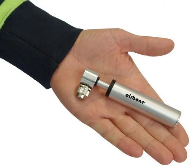 Alt view image 2 of 5 - EyezOff Airbone ZT702 Supernova Ultra-Compact Bicycle Pump for Schrader/Presta (9.9cm) Red