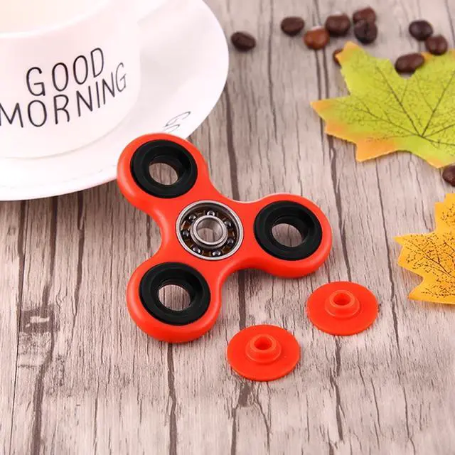 Alt view image 4 of 6 - EyezOff Red Fidget Spinner ABS Material 1.5-min Rotation Time, Steel Beads Bearing