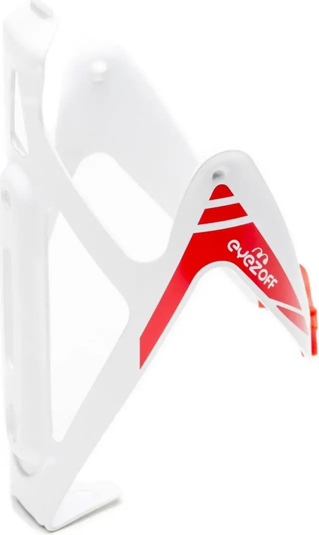 Alt view image 4 of 5 - EyezOff Burst Ultra Lightweight Aluminum Bottle Cage  - White/Red Edition