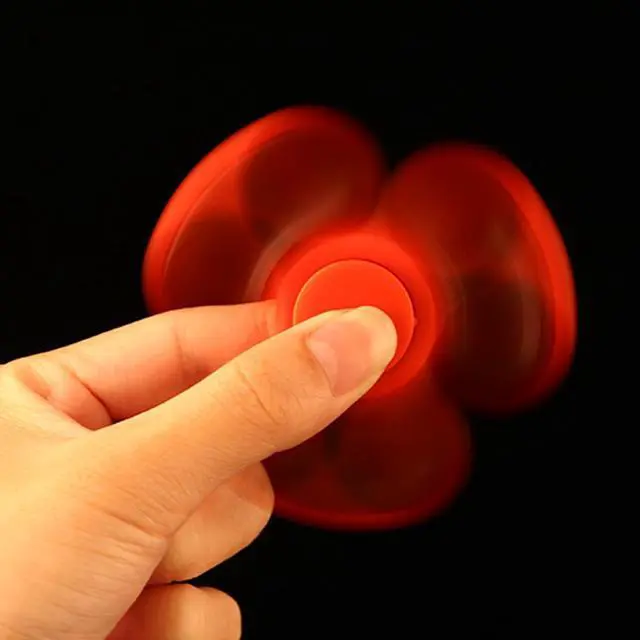 Alt view image 6 of 6 - EyezOff Red Fidget Spinner ABS Material 1.5-min Rotation Time, Steel Beads Bearing