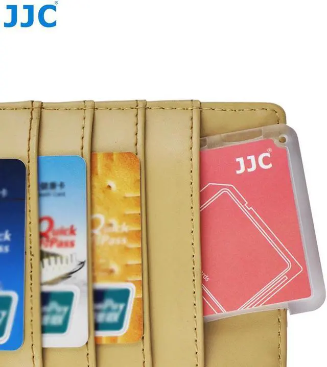 Alt view image 3 of 5 - JJC Memory Card Case for 4x microSD + 2x SD Cards - Red Edition - MCH-SDMSD6