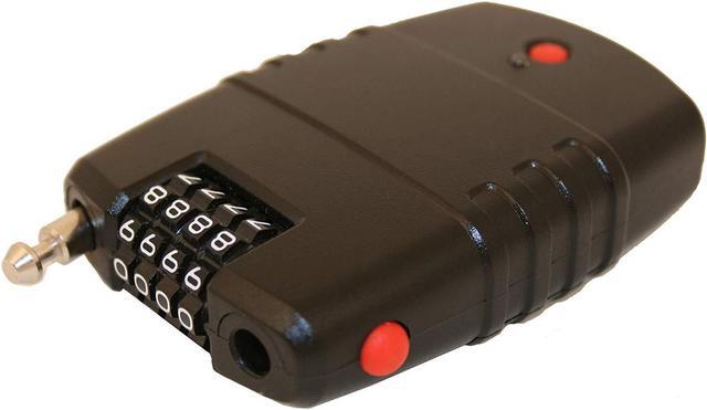 Alt view image 3 of 3 - EyezOff Retractable Cable Lock, 4-Dial Lock, Motion Sensor Alarm (dia 2.0mm x 60cm) incl. batteries