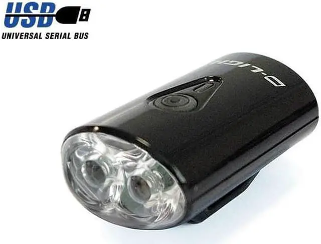 Alt view image 5 of 5 - EyezOff USB Rechargeable LED Bicycle Lights Front/Rear Set