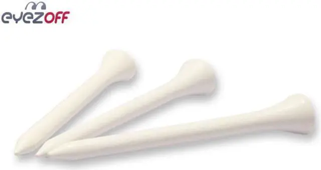 Alt view image 2 of 5 - EyezOff 100 Wooden Golf Tees 82mm (3 1/4") Professional Golf Tee System