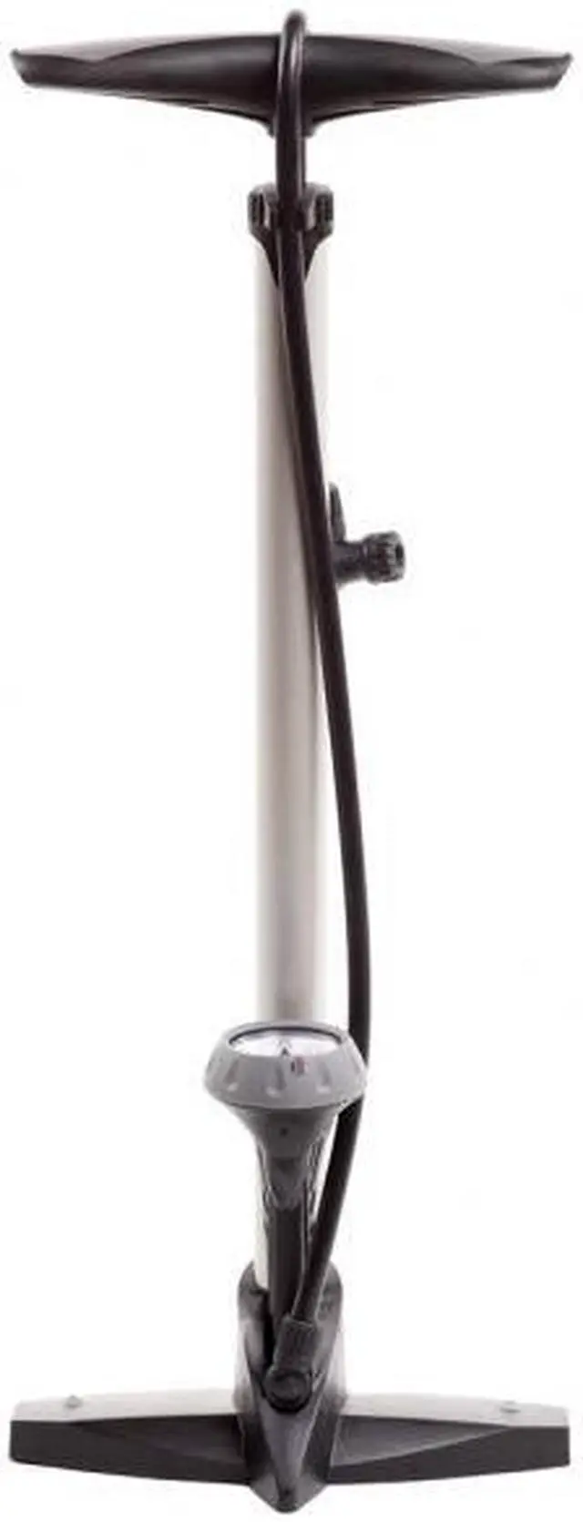 Alt view image 2 of 3 - EyezOff EZ55 High Pressure Bike Floor Pump w/ Gauge and Ergonomic 2-tone Handle (Steel Barrel)