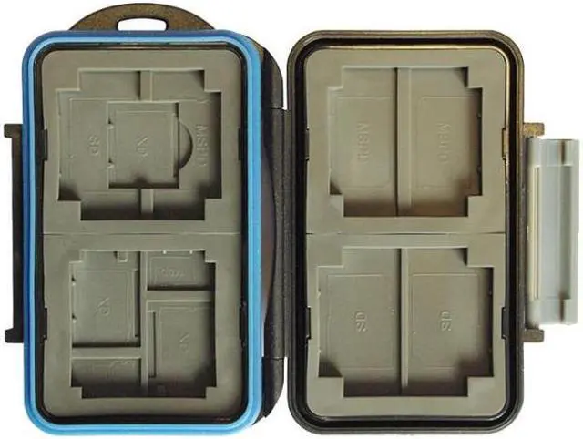 Alt view image 8 of 17 - JJC MC-5 Waterproof Holder Storage Memory Card Case For 4PCS CompactFlash(CF) 2PCS Micro SD2 PCS SecureDigital(SD) 2PCS MemoryStick Pro Duo 2PCS XDPictureCard(XD)