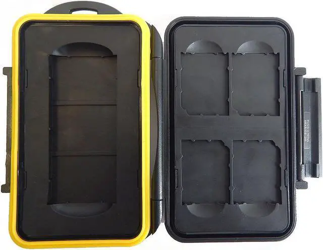Alt view image 7 of 14 - JJC MC-SD/SXS5 Water-resistant Holder Storage SD  SXS Memory Card Case For 4PCS SecureDigital(SD) 1PCS SXS card