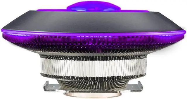 Alt view image 6 of 20 - Cooler Master MasterAir G100M RGB Top Down Low Profile Mini ITX CPU Air Cooler, Copper Heat Column Base, Aluminum Fins, 92mm RGB Ring Fan, RGB Lighting for AMD Ryzen/Intel LGA1200/1151