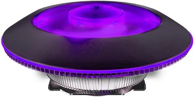 Alt view image 5 of 20 - Cooler Master MasterAir G100M RGB Top Down Low Profile Mini ITX CPU Air Cooler, Copper Heat Column Base, Aluminum Fins, 92mm RGB Ring Fan, RGB Lighting for AMD Ryzen/Intel LGA1200/1151