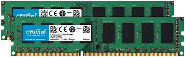 Alt view image 6 of 6 - Crucial 4GB (2 x 2GB) DDR3L 1600 (PC3L 12800) Desktop Memory Model CT2K25664BD160BJ