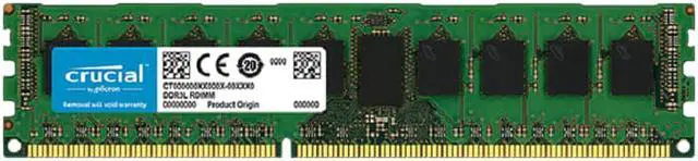 Alt view image 10 of 12 - Crucial 8GB 240-Pin ECC Registered DDR3 1866 (PC3 14900) Server Memory Model CT8G3ERSDD8186D