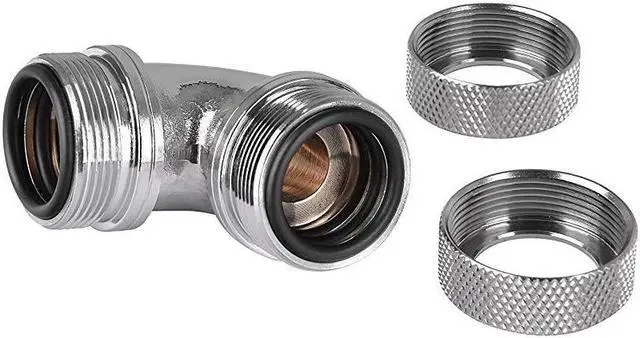Alt view image 5 of 7 - TT CLW099-CA00SL-A PETG TUBE 90 DEGREE DUAL COMPRESSIO 16MM OD-CHROME/DIY LCS
