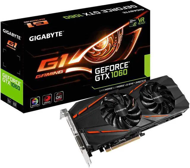 Alt view image 6 of 9 - GeForce GTX 1060 G1 Gaming 3GB GDDR5 PCI-E x16 3.0 Graphics Card