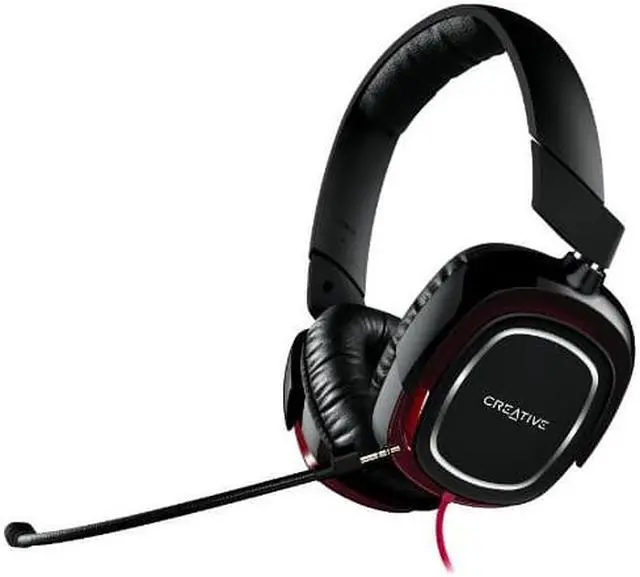 Alt view image 10 of 14 - Creative Draco HS880 Foldable Gaming Headset with Detachable Mic