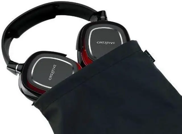 Alt view image 12 of 14 - Creative Draco HS880 Foldable Gaming Headset with Detachable Mic