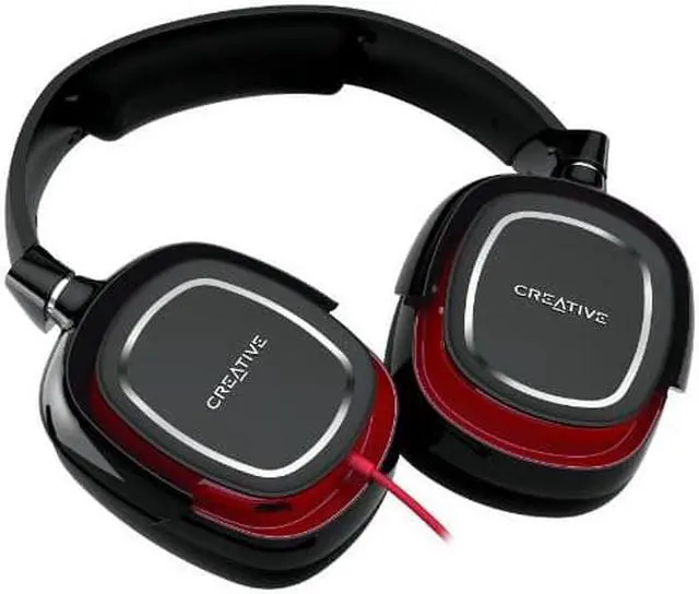 Alt view image 11 of 14 - Creative Draco HS880 Foldable Gaming Headset with Detachable Mic