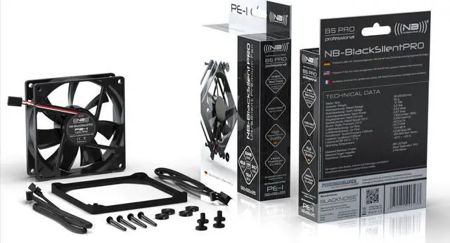 Alt view image 5 of 5 - Noiseblocker NB-BlackSilentPro PE-P 92mm 1800rpm High Quality Axial PWM Fan